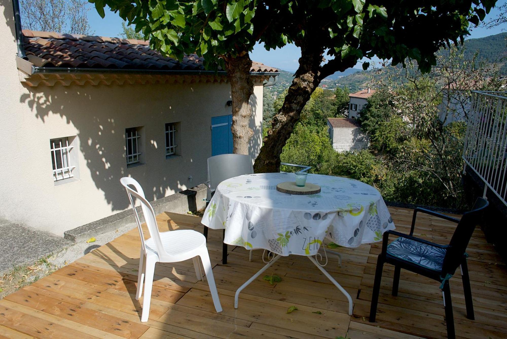 Nid Douillet - Les Fargettes - Superbe Vue - Charmante Petite Maison Avec Jardin - 2 Pieces A Privas Luaran gambar